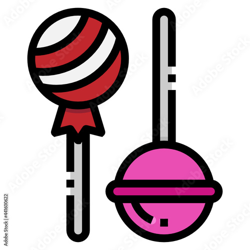 lolipop line icon