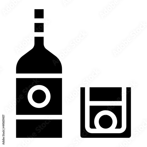 vodka glyph icon