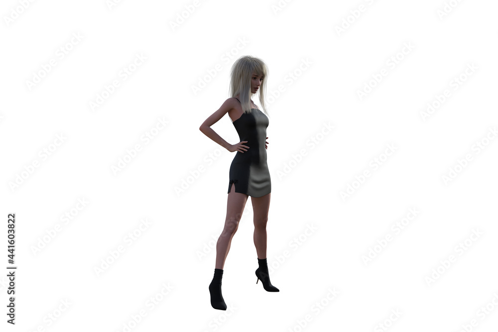 High resolution girl figure in various poses, isolated on white background. 3D figure, clip art as a template for collage. 3D rendering, 3D illustration. High resolution girl figure in various poses, isolated on white background. 3D figure, clip art as a template for collage. 3D rendering, 3D illustration.