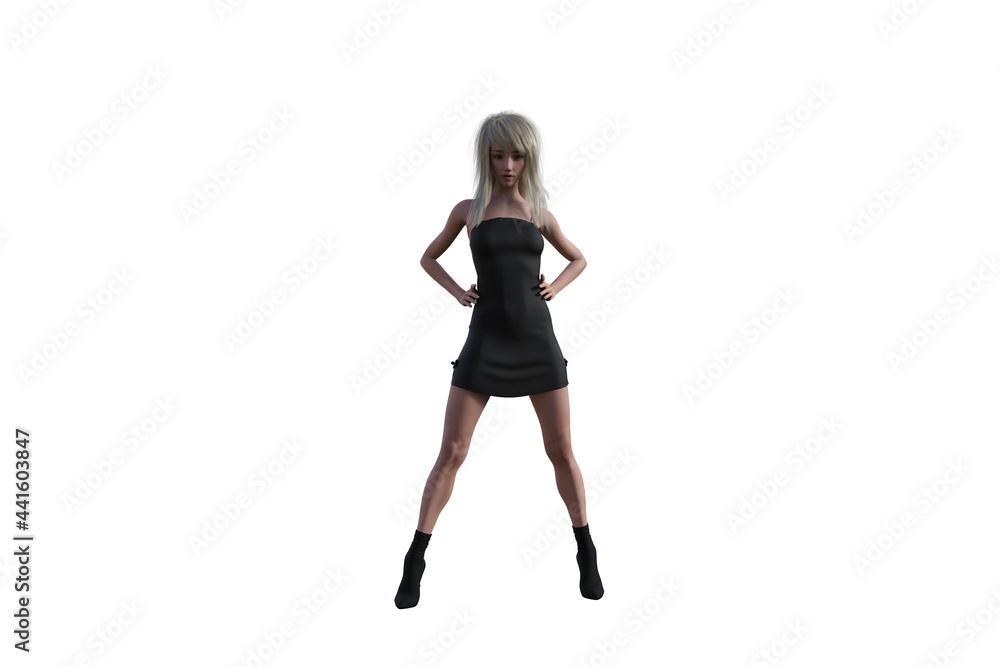 High resolution girl figure in various poses, isolated on white background. 3D figure, clip art as a template for collage. 3D rendering, 3D illustration. High resolution girl figure in various poses, isolated on white background. 3D figure, clip art as a template for collage. 3D rendering, 3D illustration.