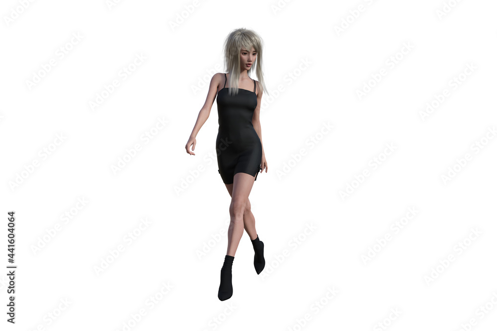 High resolution girl figure in various poses, isolated on white background. 3D figure, clip art as a template for collage. 3D rendering, 3D illustration. High resolution girl figure in various poses, isolated on white background. 3D figure, clip art as a template for collage. 3D rendering, 3D illustration.