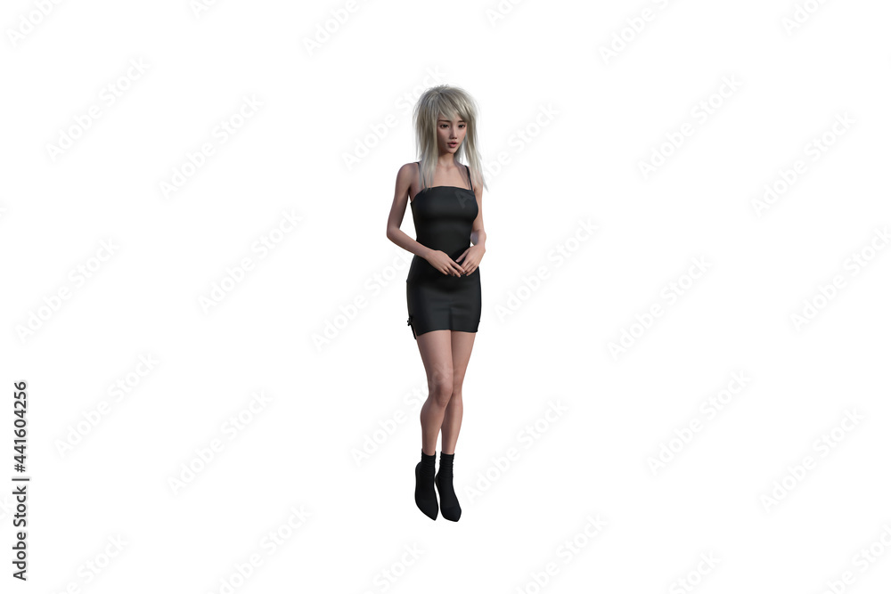 High resolution girl figure in various poses, isolated on white background. 3D figure, clip art as a template for collage. 3D rendering, 3D illustration. High resolution girl figure in various poses, isolated on white background. 3D figure, clip art as a template for collage. 3D rendering, 3D illustration.