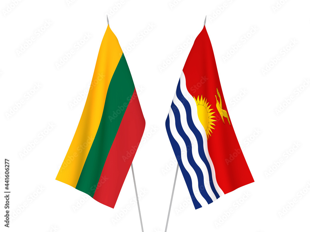 Lithuania and Republic of Kiribati flags