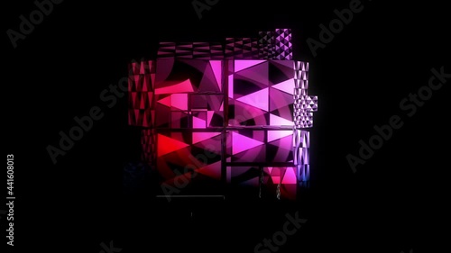 Abstract Projection Mapping 4K Loop photo