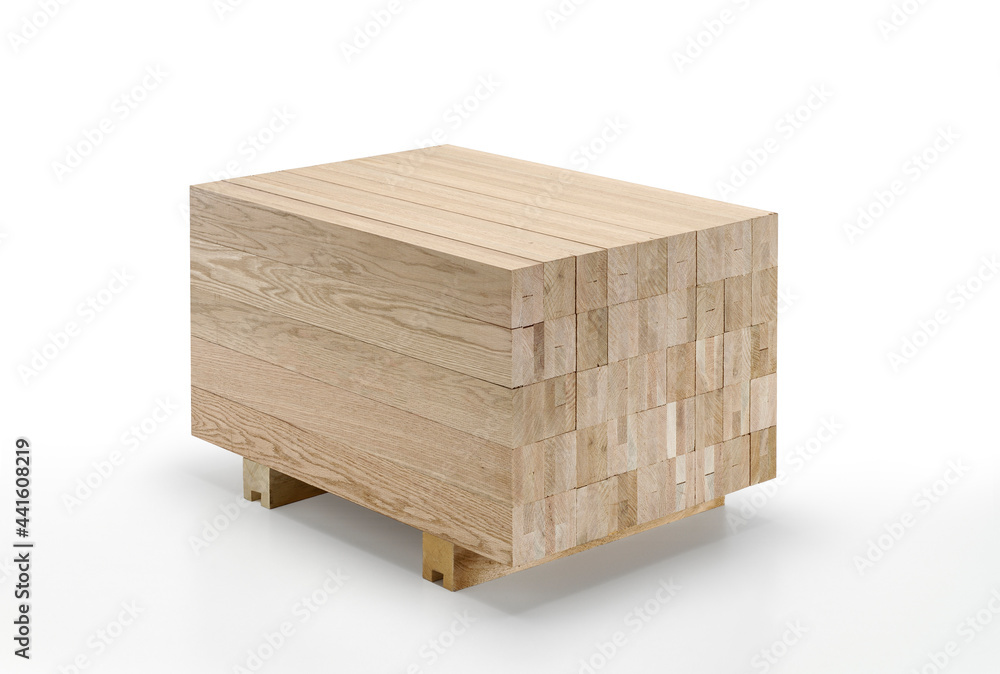 glulam beams above a pallet glulam beams above a pallet