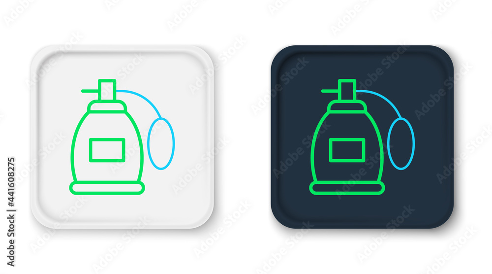 Line Perfume icon isolated on white background. Colorful outline concept. Vector Line Perfume icon isolated on white background. Colorful outline concept. Vector