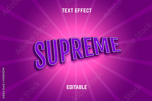 supreme editable text effect