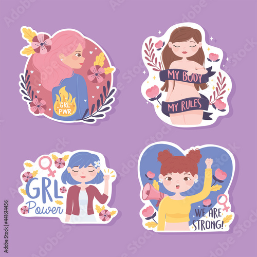 girl power stickers
