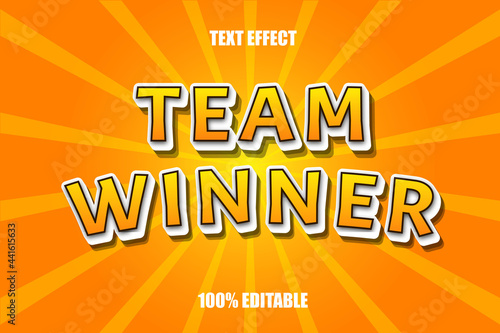 team winner editable text effect