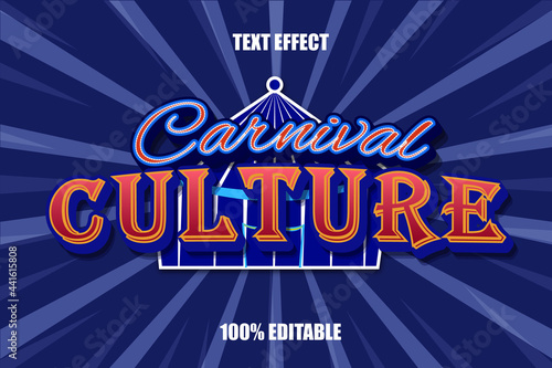 carnival culture editable text effect
