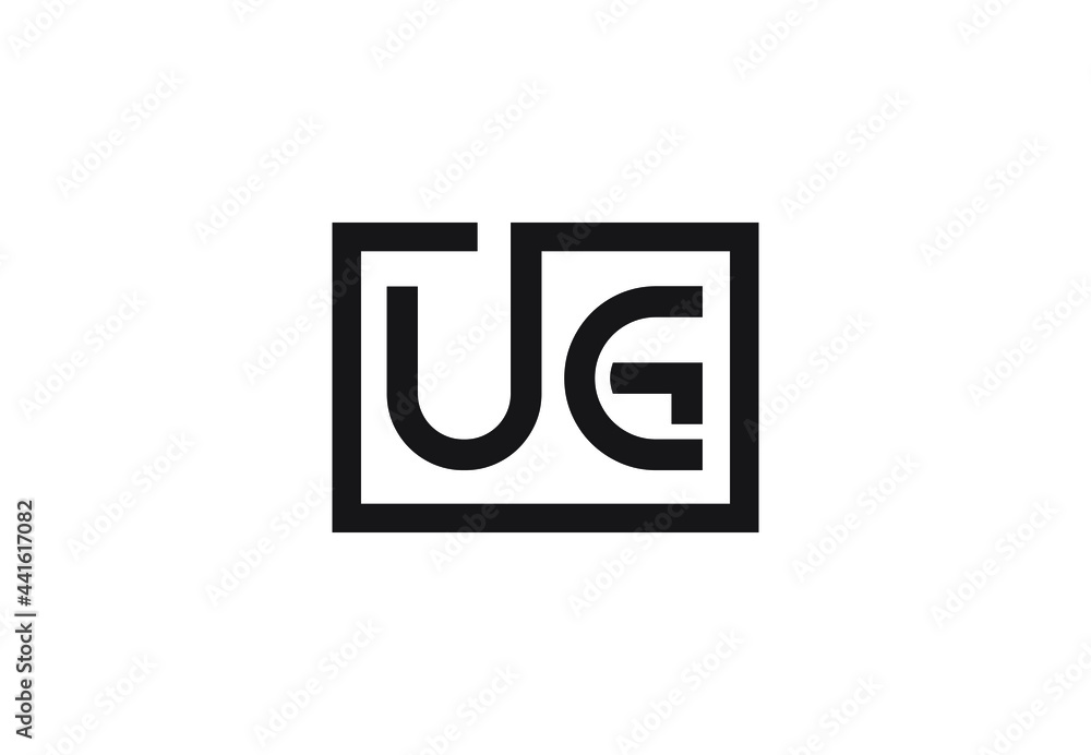 UG letter logo design UG letter logo design