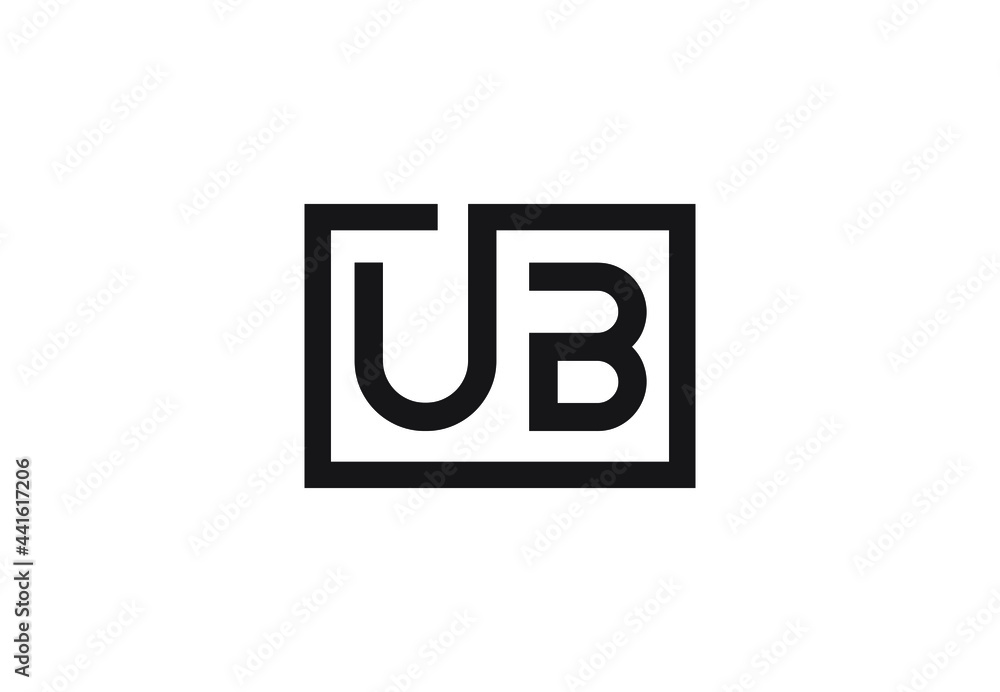 UB letter logo design UB letter logo design