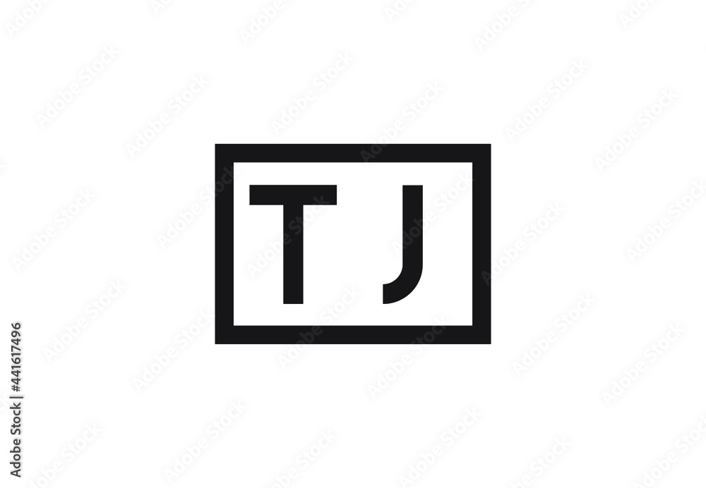 TJ letter logo design TJ letter logo design