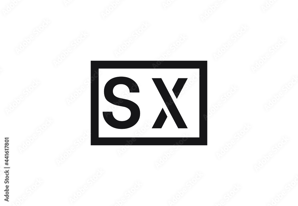 SX letter logo design SX letter logo design