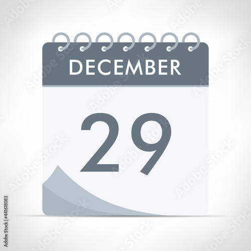 December 29 - Calendar Icon
