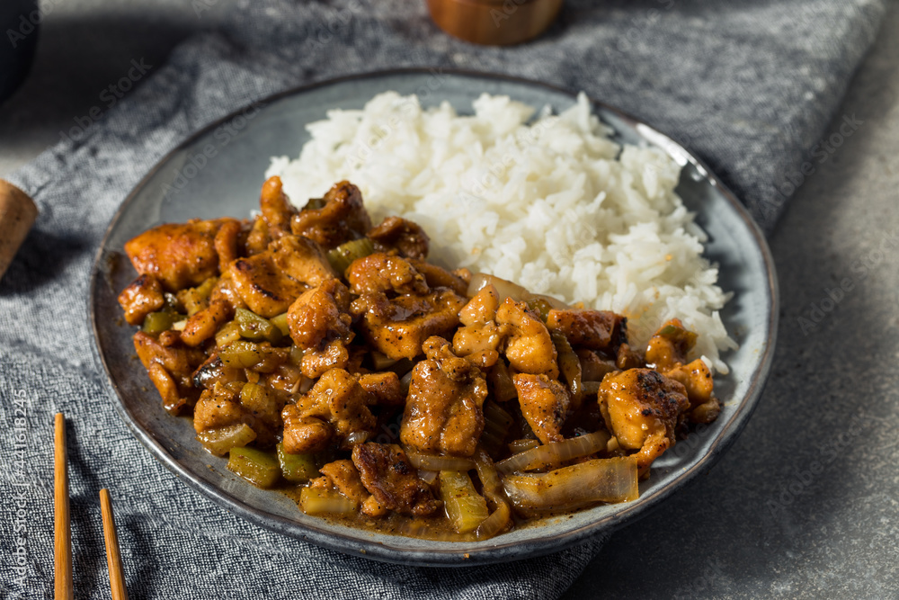 Homemade Asian Black Pepper Chicken
