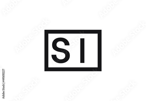 SI letter logo design