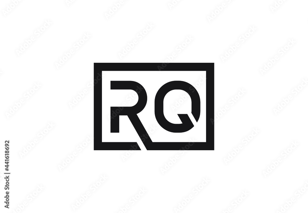 RQ letter logo design RQ letter logo design