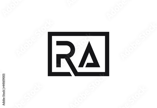 RA letter logo design