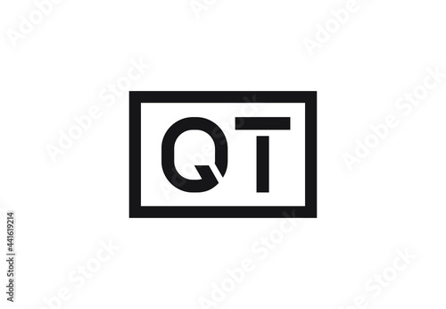 QT letter logo design © Rubel