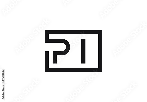 PI letter logo design