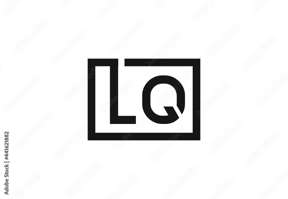 LQ letter logo design LQ letter logo design