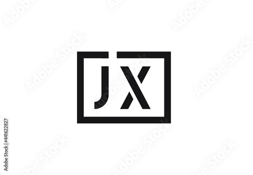 JX letter logo design