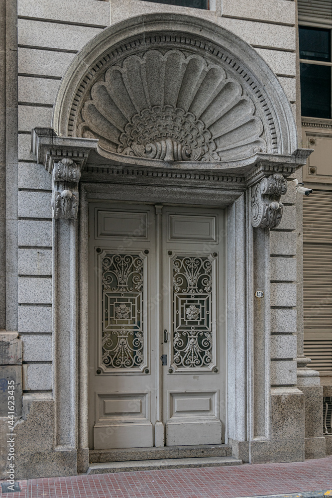 Old door in the streets of Buenos Aires, Argentina