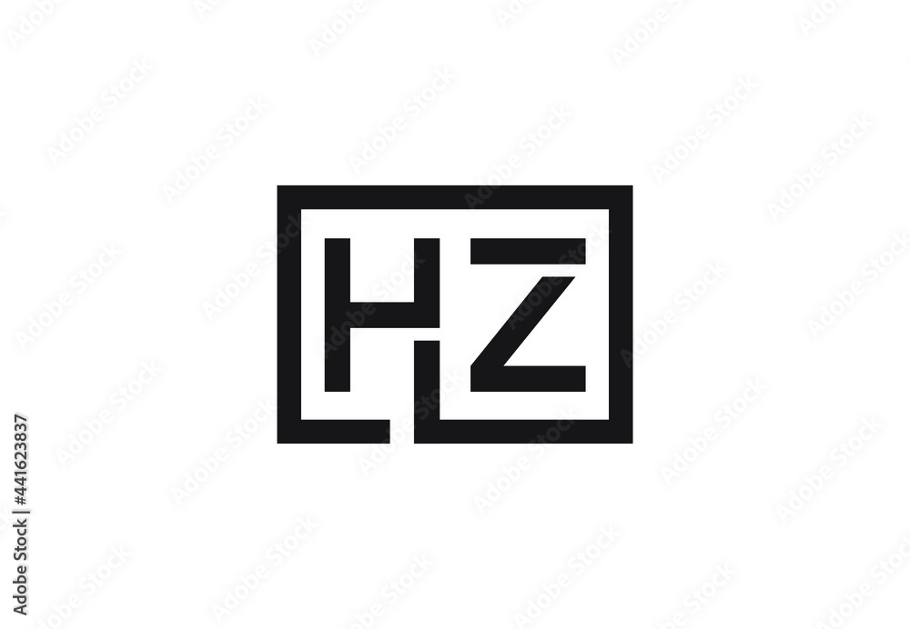 HZ letter logo design HZ letter logo design