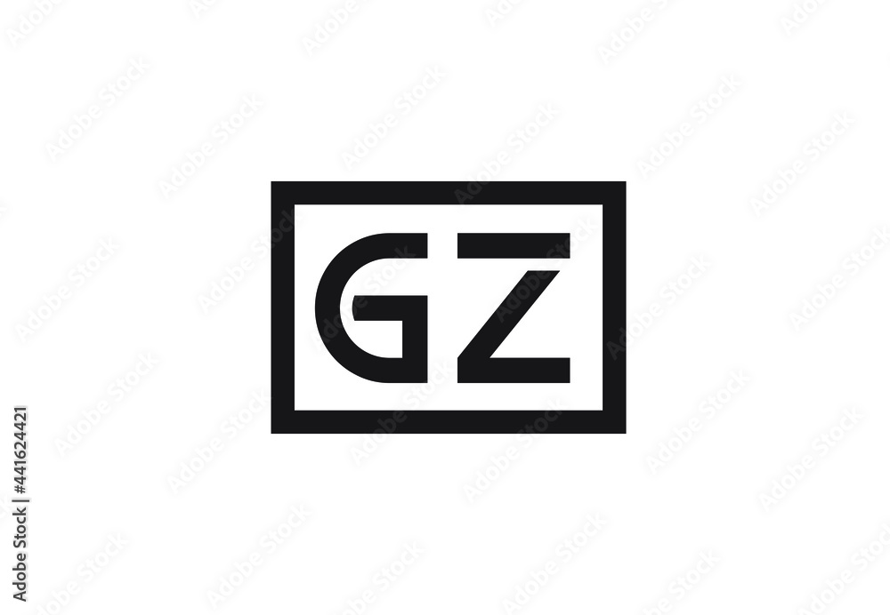 GZ letter logo design GZ letter logo design