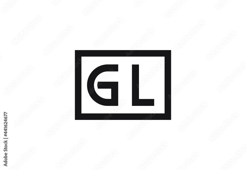 GL letter logo design GL letter logo design