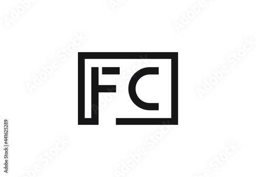 FC letter logo design