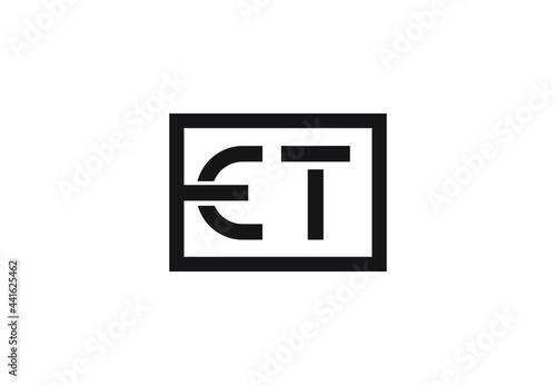 ET letter logo design © Rubel