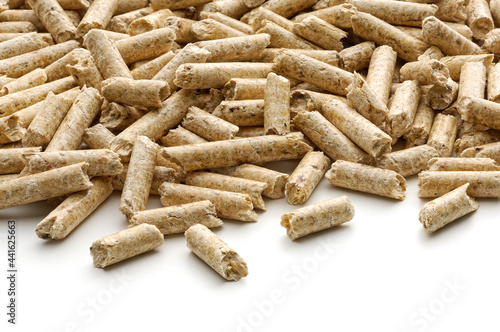 wood pellets perspective view