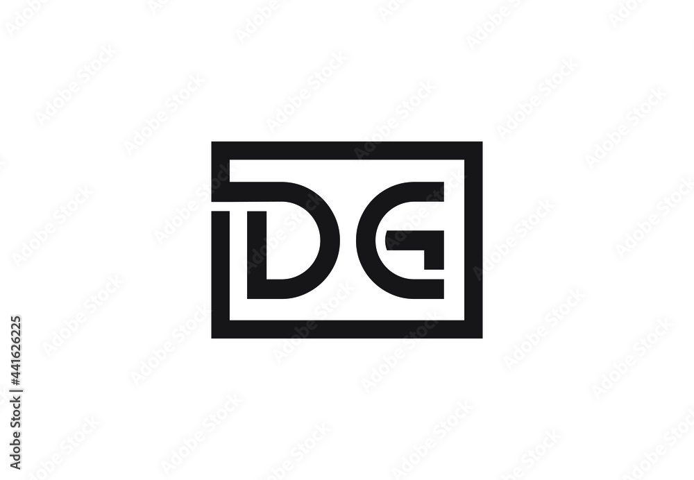 DG letter logo design DG letter logo design