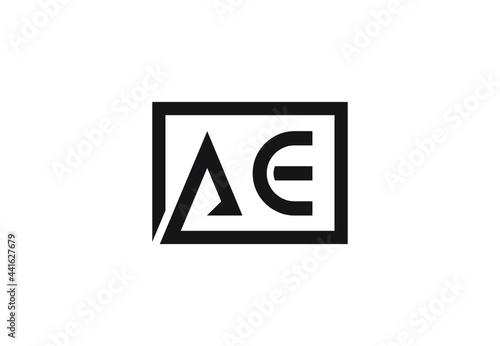 AE letter logo design