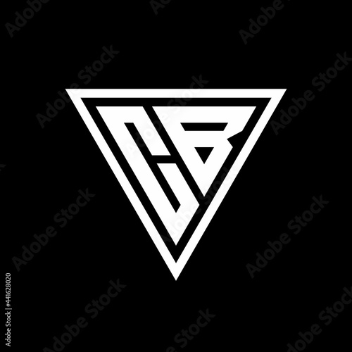 CB Logo monogram with triangle shape designs template Free Download CB Logo monogram with triangle shape designs template - GFXLoad