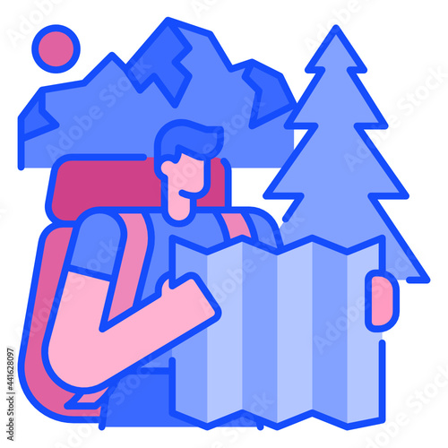 backpacker icon
