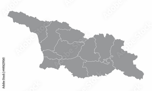 Georgia administrative map photo