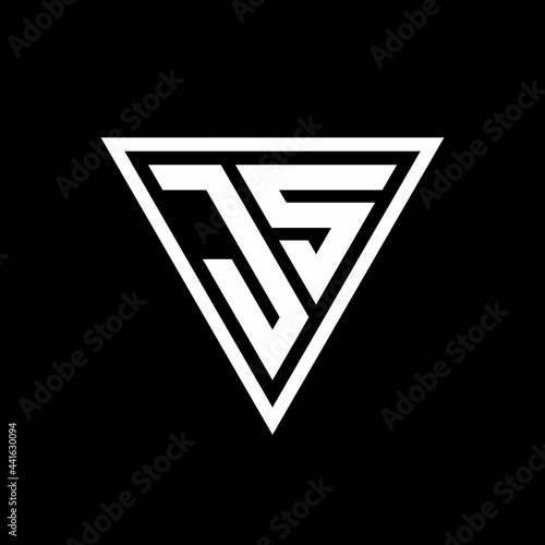 JS Logo monogram with triangle shape designs template Free Download JS Logo monogram with triangle shape designs template - GFXLoad