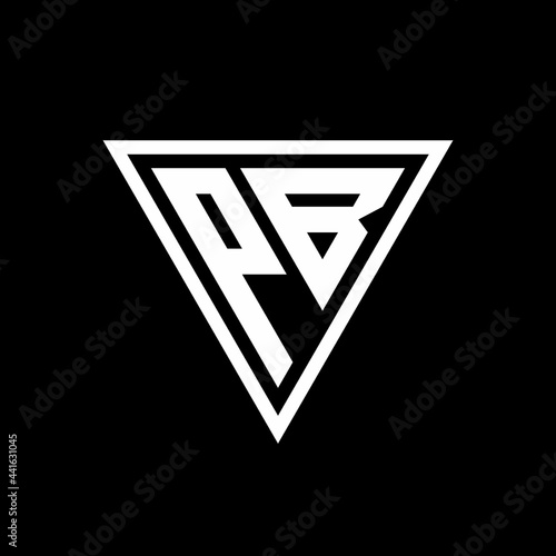 PB Logo monogram with triangle shape designs template Free Download PB Logo monogram with triangle shape designs template - GFXLoad