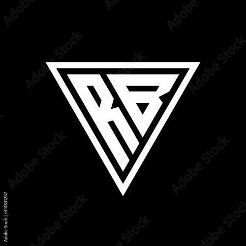 RB Logo monogram with triangle shape designs template Free Download RB Logo monogram with triangle shape designs template - GFXLoad