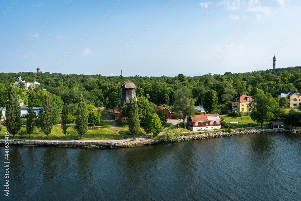 Obraz premium Beautiful panoramic view of Stockholm, Capital of Sweden. 