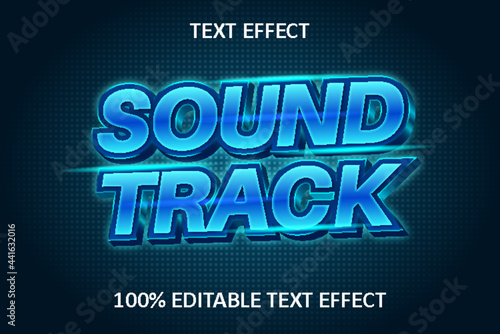 Editable Text Effect BLUE LIGHT