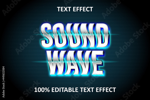 Editable Text Effect BLUE CYAN