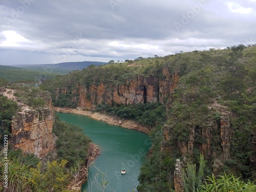 canyons and cloudy river