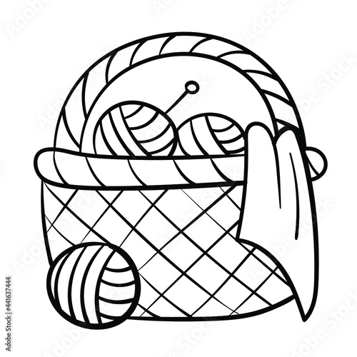 Yarn basket Bw