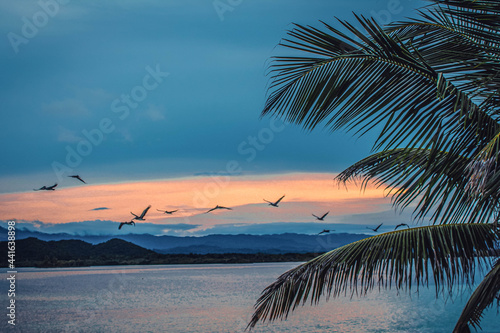 a beautiful sunset in Panama, Gunayala
 photo