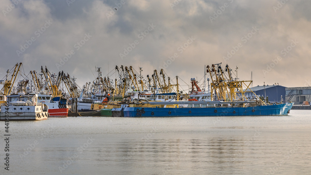 Lauwersoog harbour fishing fleet