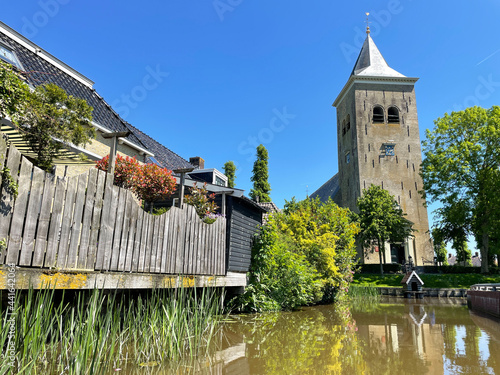 Canal around the Martini church in Easterein photo